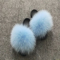 Cute Plush Fox Hair Fluffy Furry Slippers