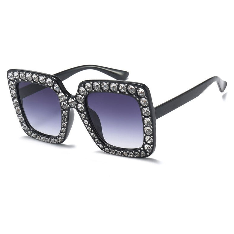 Square Shades Shining Diamond Sunglasses