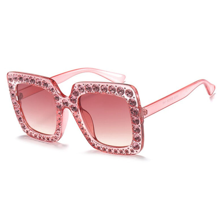 Square Shades Shining Diamond Sunglasses