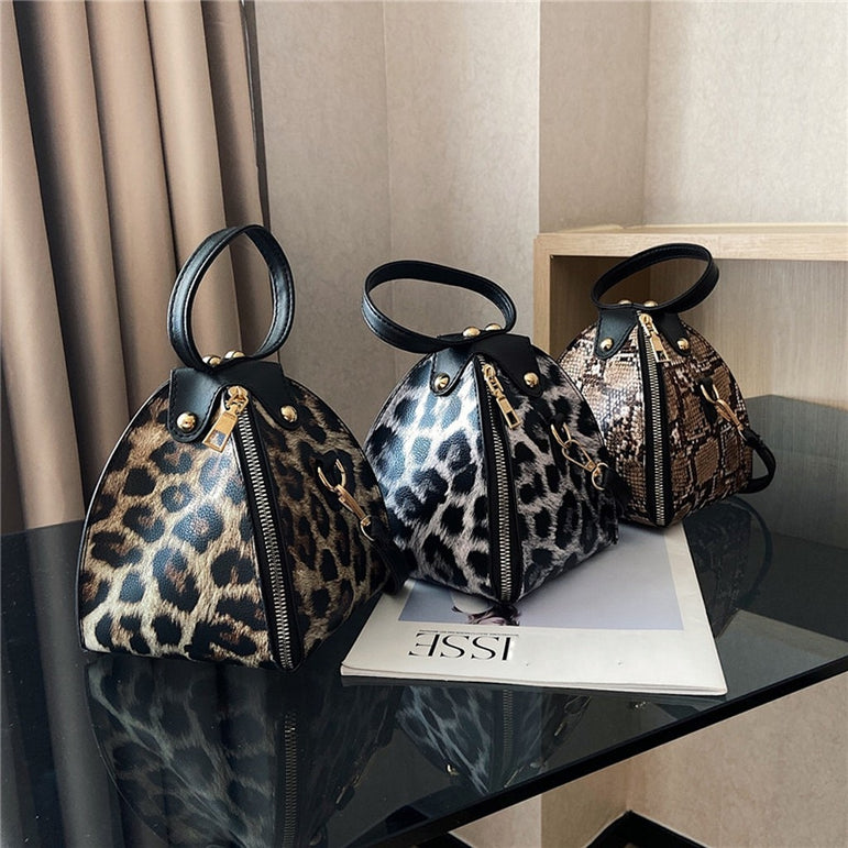 Luxury Messenger Leopard Print Bag