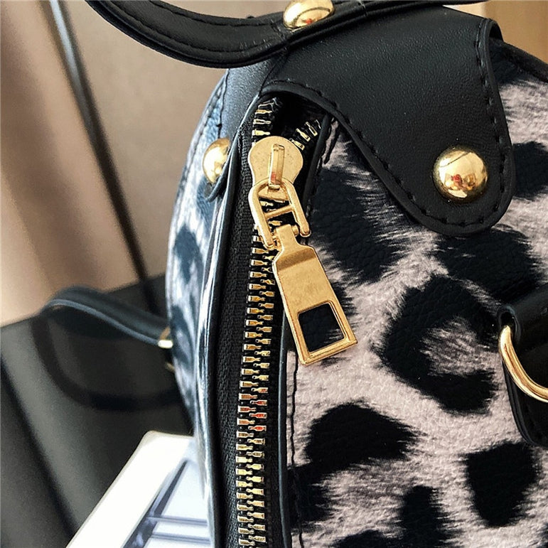 Luxury Messenger Leopard Print Bag