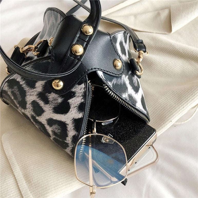 Luxury Messenger Leopard Print Bag