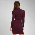 Long sleeve Sollar Slim Hip Dress