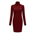 Long sleeve Sollar Slim Hip Dress