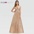 Elegant Plus Size Gold Sequined Mermaid Evening Dresses