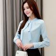 Chiffon Bow Collar Office Blouse