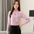 Chiffon Bow Collar Office Blouse