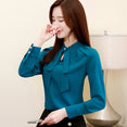 Chiffon Bow Collar Office Blouse