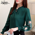 Chiffon Bow Collar Office Blouse