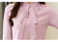 Chiffon Bow Collar Office Blouse