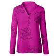 Women Letters Printing Blouses