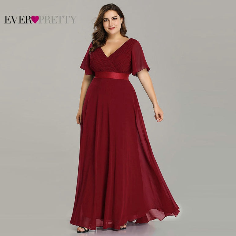 Elegant A Line Long Bridesmaid Dress