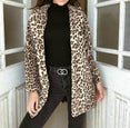 Leopard Outwears Winter Faux Fur Coat