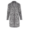 Leopard Outwears Winter Faux Fur Coat