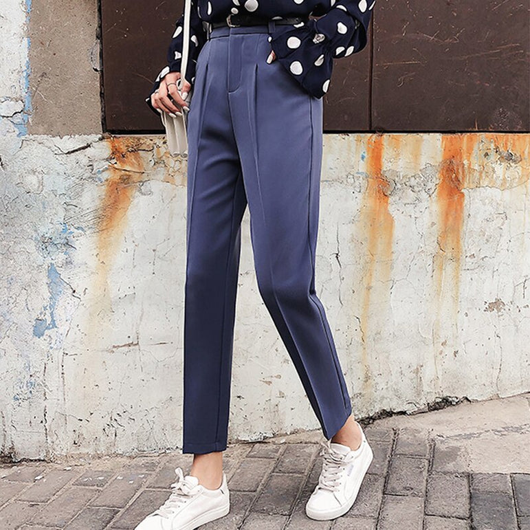 Casual Style High Waist Elegant Pants