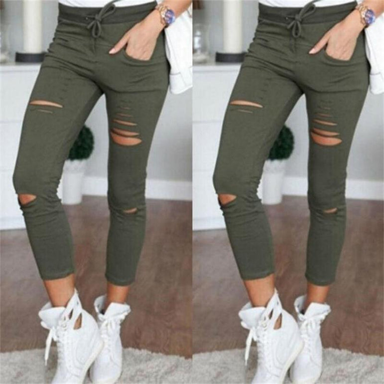 Casual Mid Calf Pencil Skinny Leggings