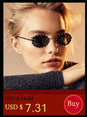 Rimless Retro Shades Small Sunglasses