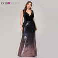 Mermaid Party Gowns Sleeveless Sequined Evening Dress