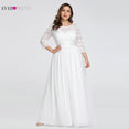 Elegant A Line Wedding Party Dress