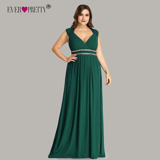 Elegant Plus Size Chiffon Formal Evening Dress