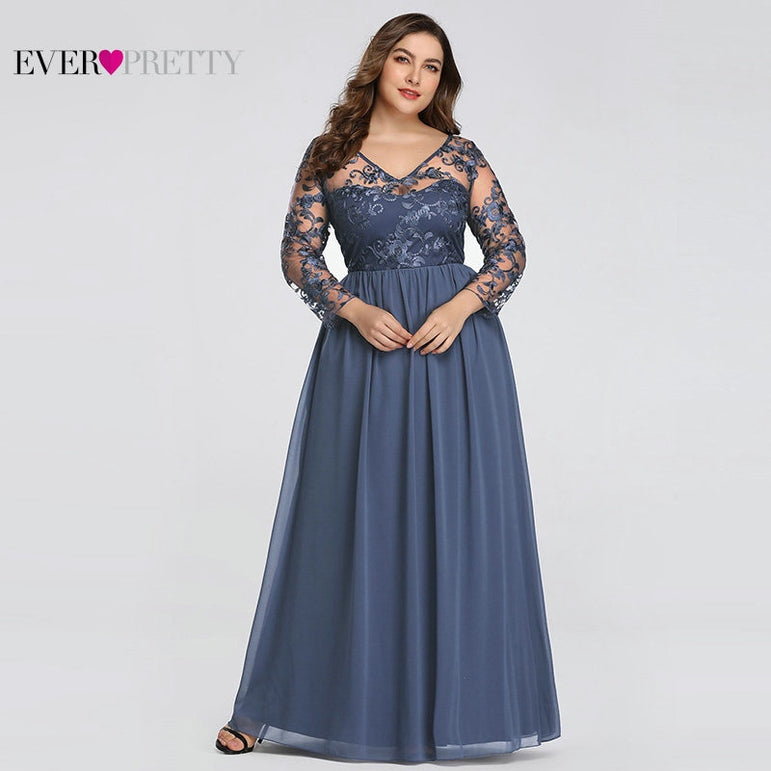 Elegant A-line Lace Appliques Mother Of The Bride Dress