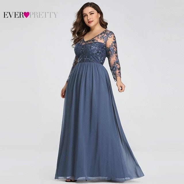 Elegant A-line Lace Appliques Mother Of The Bride Dress