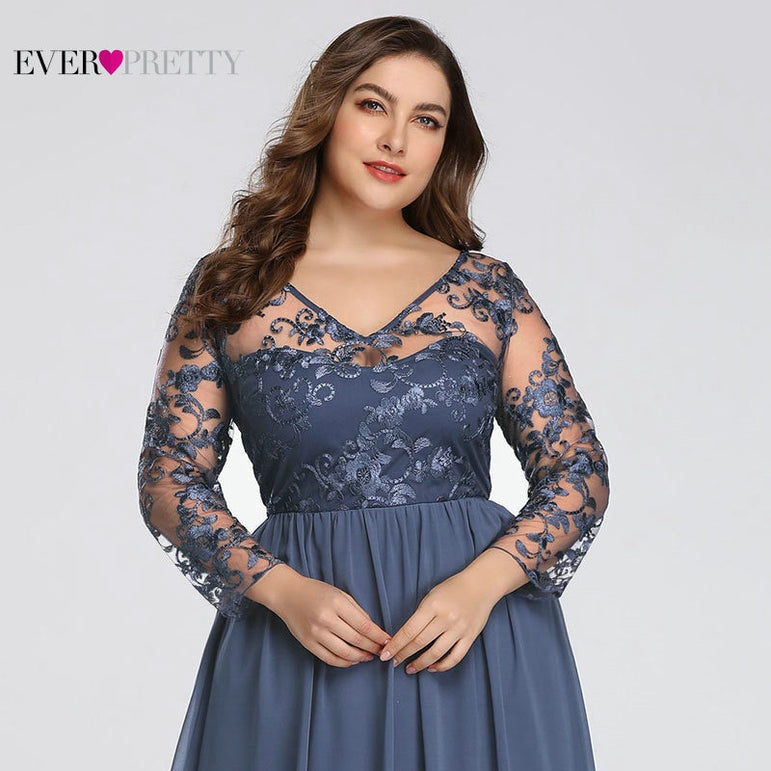 Elegant A-line Lace Appliques Mother Of The Bride Dress