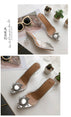 Luxury Pointed Toe Slip on Pumps Transparent High Heels