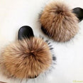 Fluffy Sliders Comfort Fur Furry Slippers