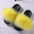 Fluffy Sliders Comfort Fur Furry Slippers