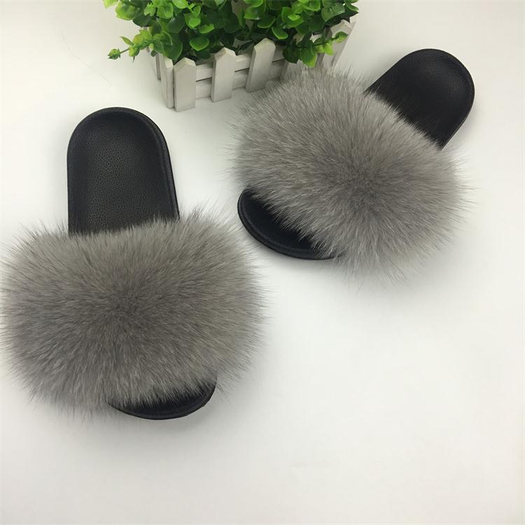 Fluffy Sliders Comfort Fur Furry Slippers