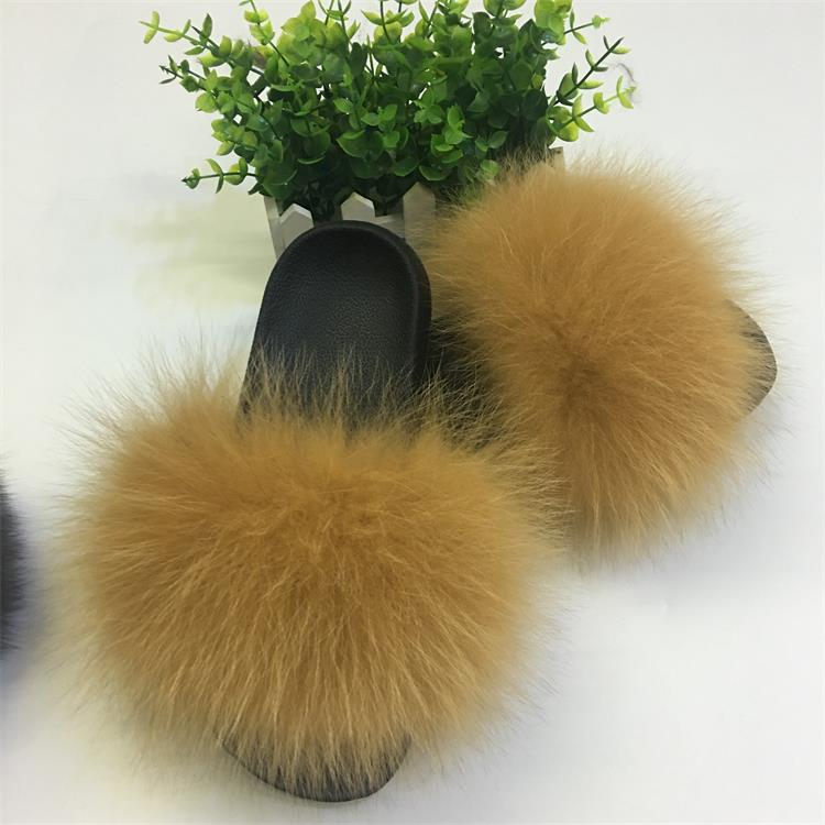 Fluffy Sliders Comfort Fur Furry Slippers