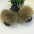 Fluffy Sliders Comfort Fur Furry Slippers