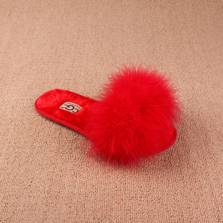 Cotton Plush Slippers Women Slippers