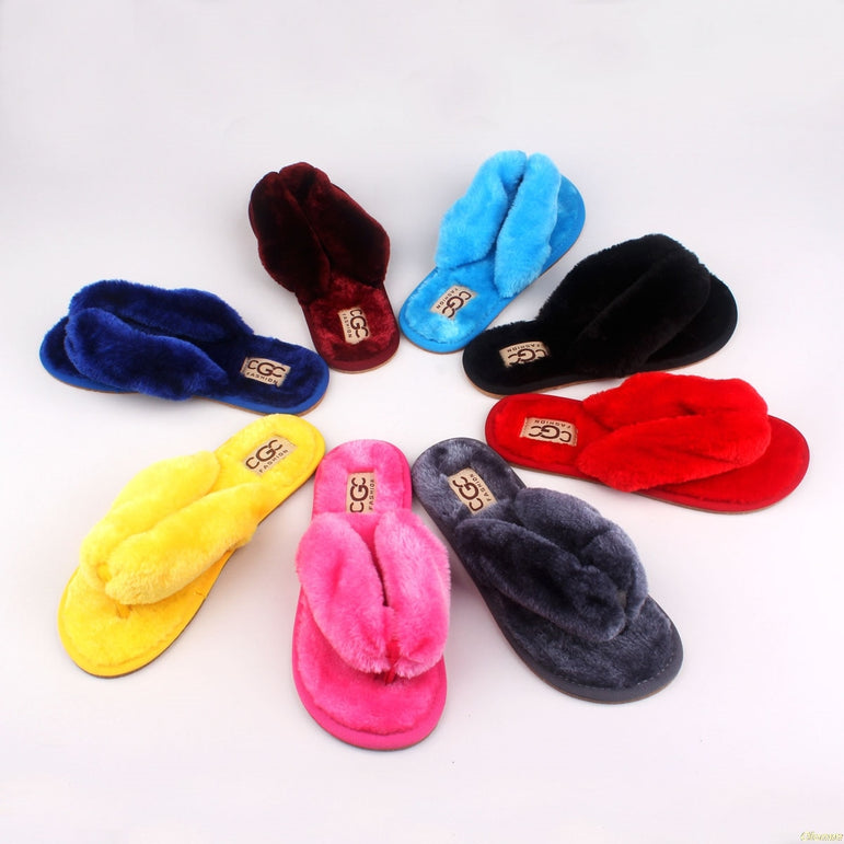 Cotton Plush Slippers Women Slippers