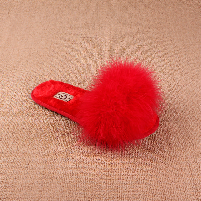 Cotton Plush Slippers Women Slippers