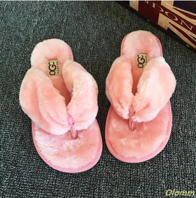 Cotton Plush Slippers Women Slippers