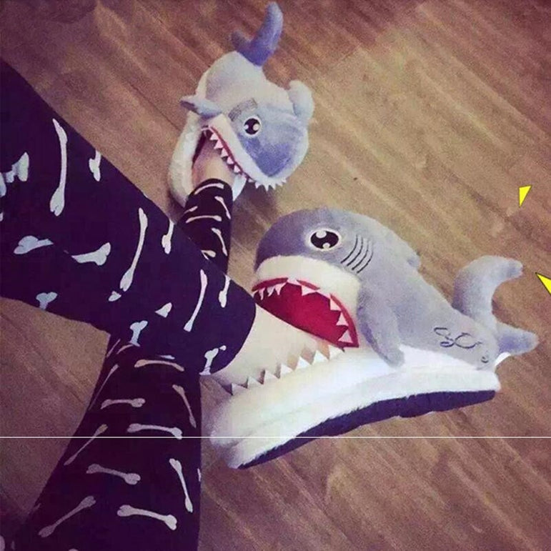 Cotton Warm Indoor Shark Slipper