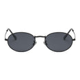 Oval Alloy Frame Retro Sunglasses