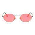 Oval Alloy Frame Retro Sunglasses