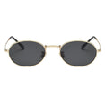 Oval Alloy Frame Retro Sunglasses