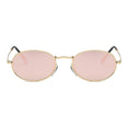 Oval Alloy Frame Retro Sunglasses