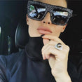 Luxury Crystal Square Oversized Women Sunglasses