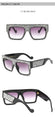 Luxury Crystal Square Oversized Women Sunglasses