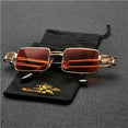 Vintage  square Hip Hop Punk Sun Glasses