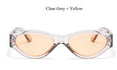 Sexy Oval Transparent Cateye Sunglasses