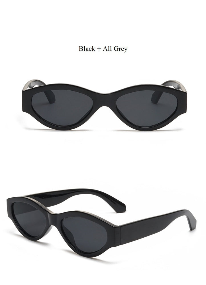 Sexy Oval Transparent Cateye Sunglasses