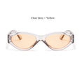 Sexy Oval Transparent Cateye Sunglasses