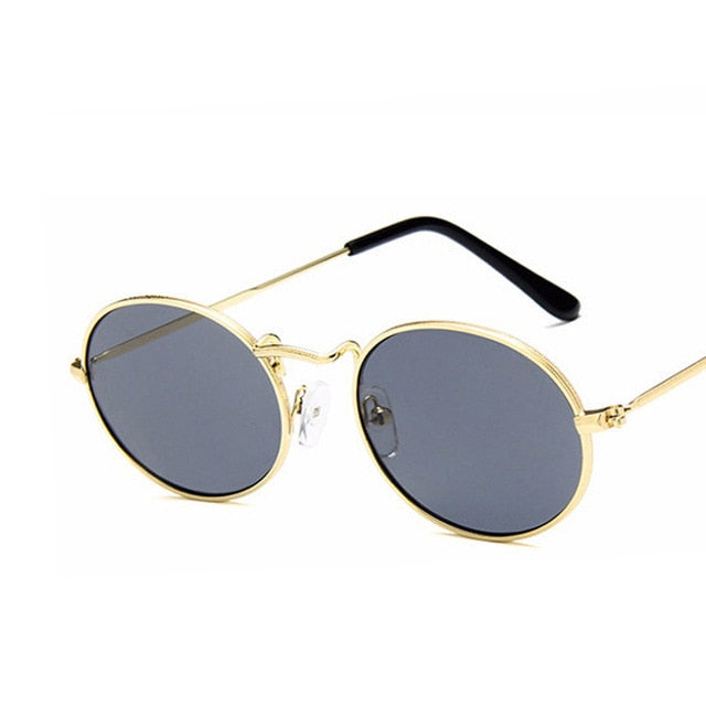 Luxury Retro Oval Sunglasses