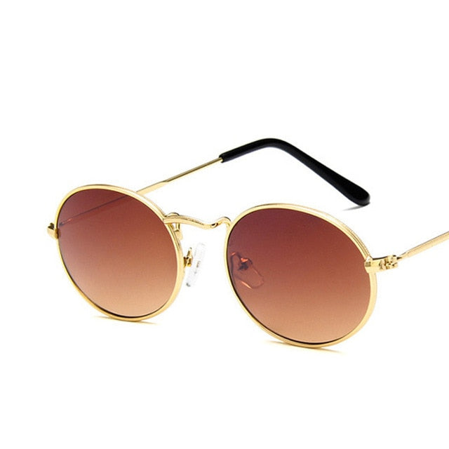 Luxury Retro Oval Sunglasses